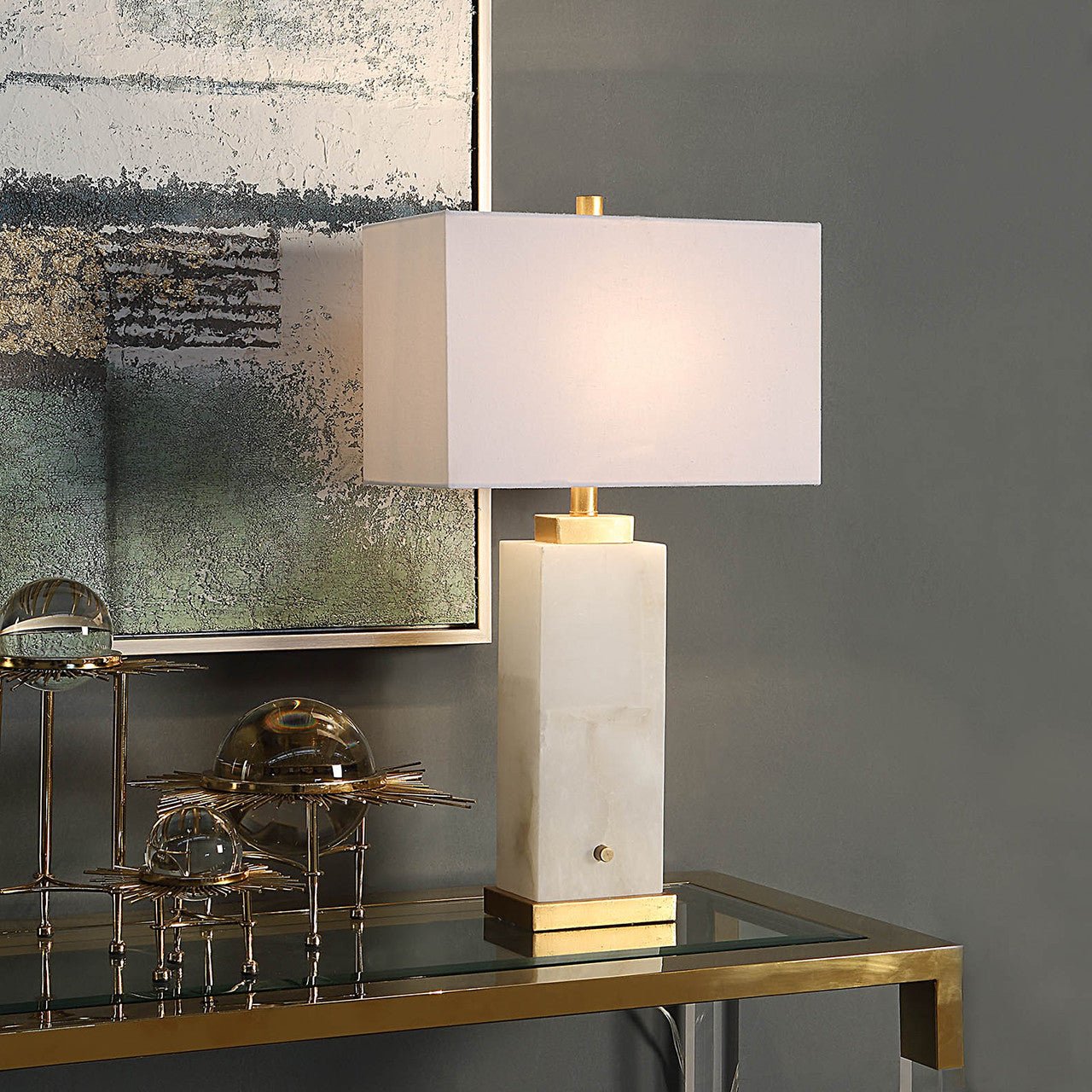 ‘Alabaster’ Table Lamp - EcoLuxe Furnishings