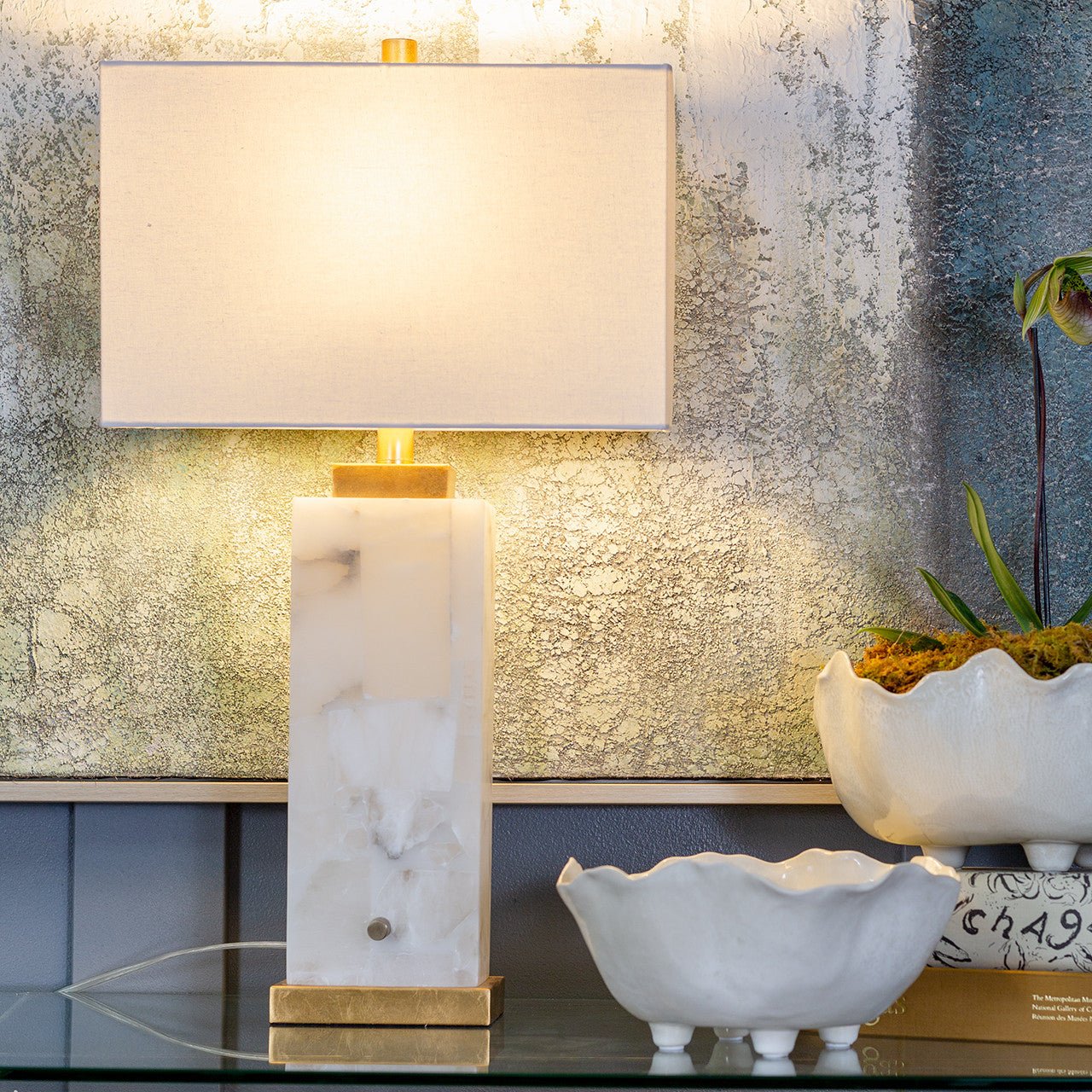 ‘Alabaster’ Table Lamp - EcoLuxe Furnishings