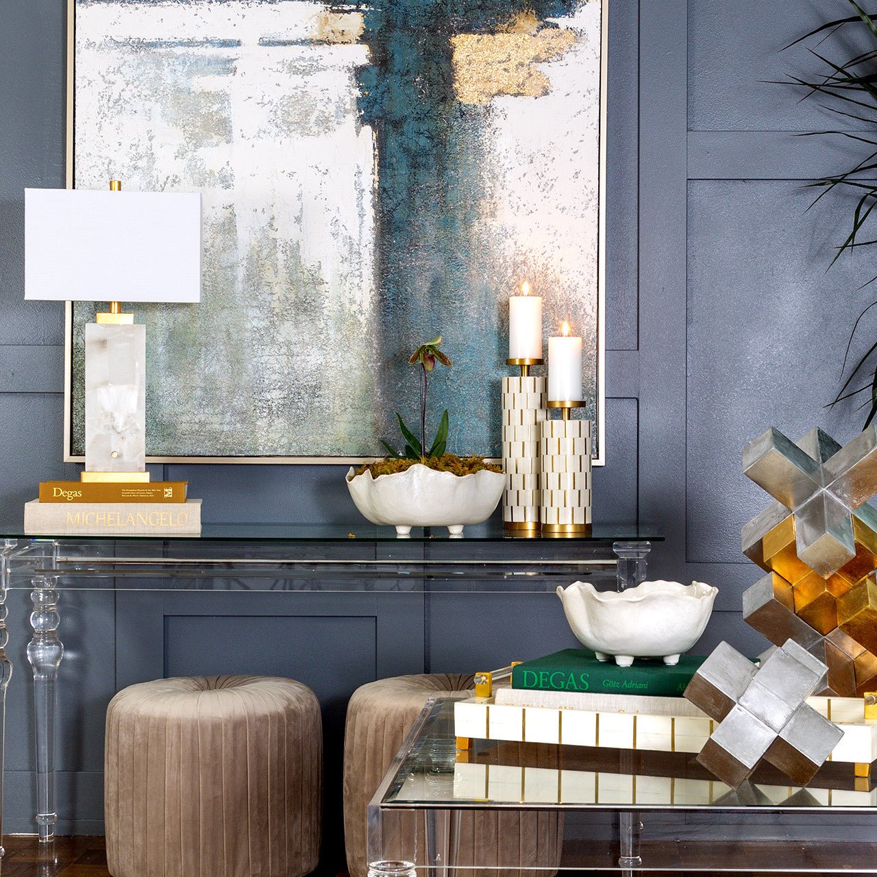 ‘Alabaster’ Table Lamp - EcoLuxe Furnishings