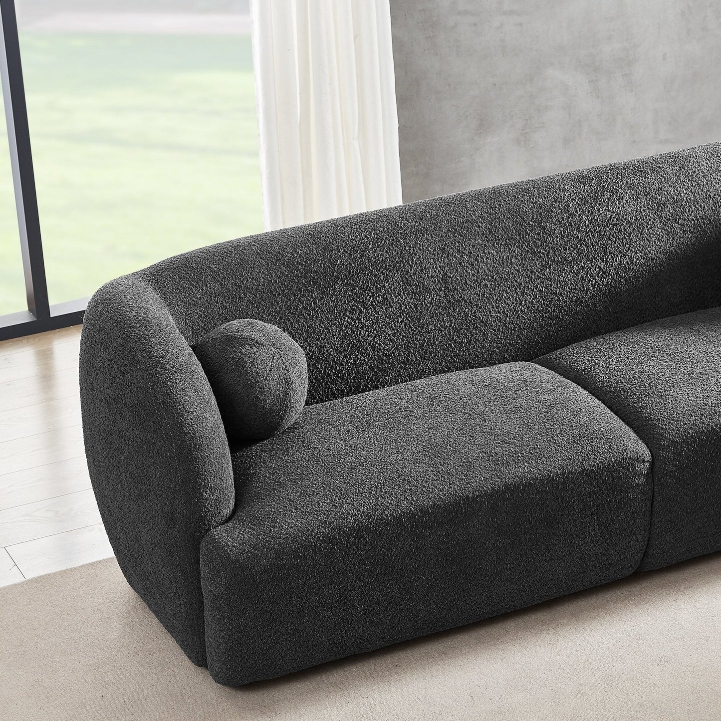 ‘Anna’ Sofa (Grey Boucle) - EcoLuxe Furnishings