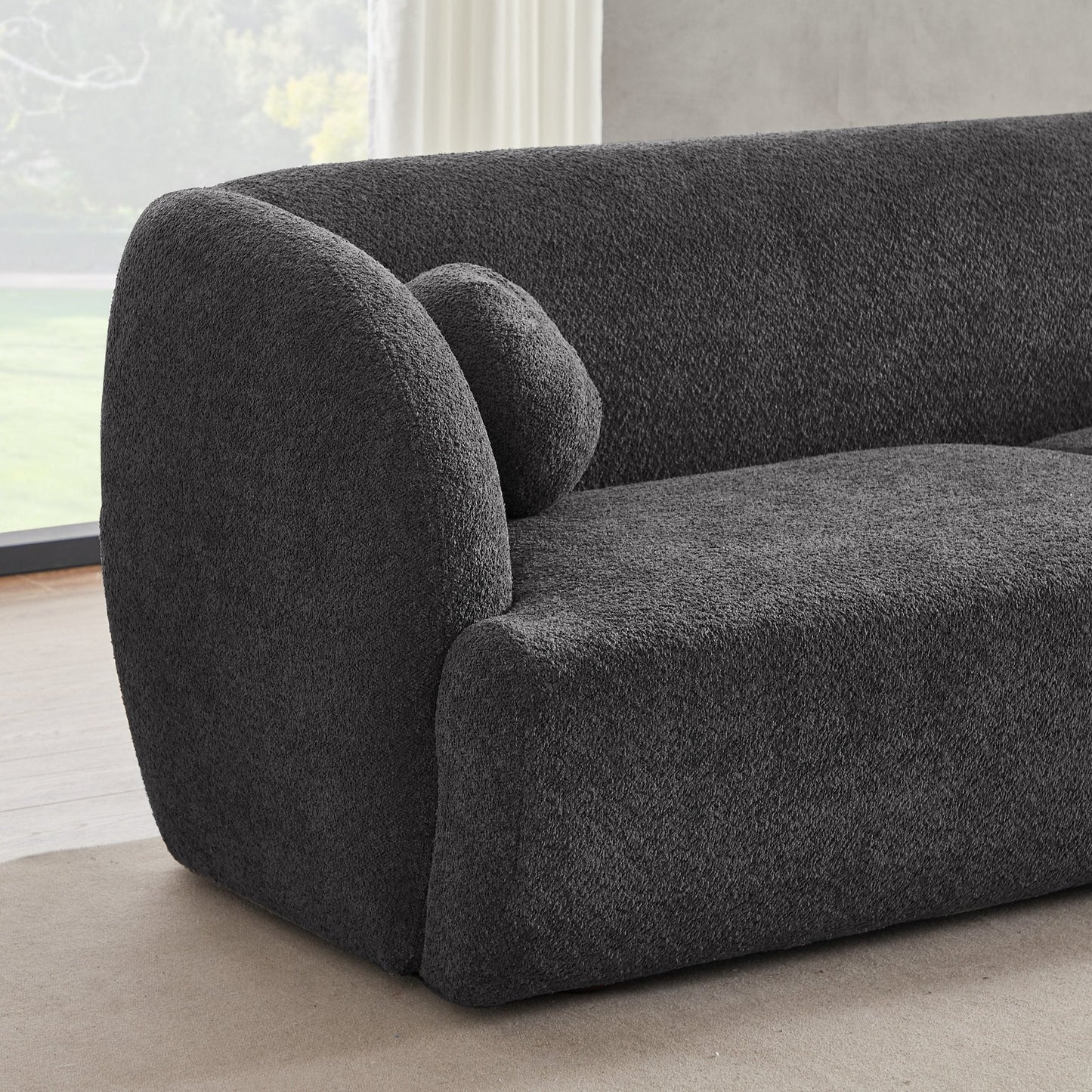 ‘Anna’ Sofa (Grey Boucle) - EcoLuxe Furnishings