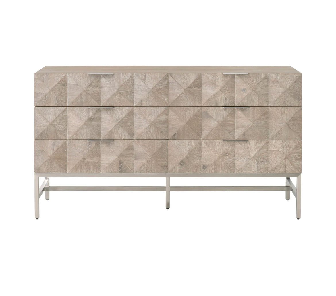 ‘Atlas’ 6-Drawer Double Dresser - EcoLuxe Furnishings