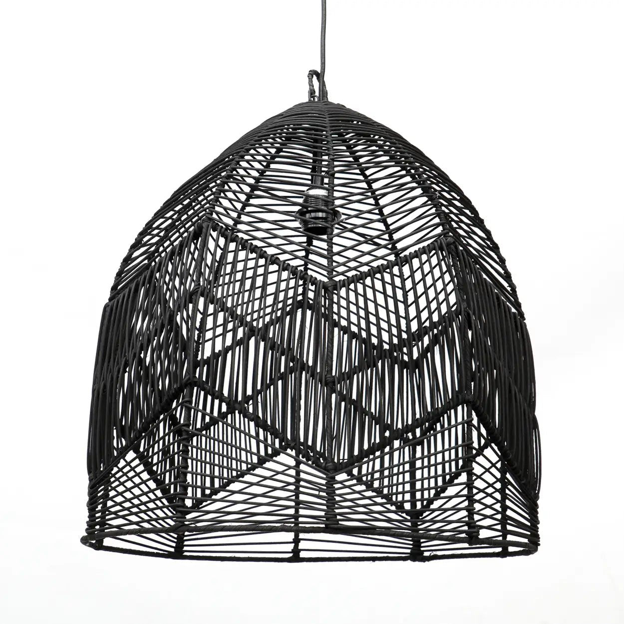 ‘Bala’ Pendant, Large (Black) - EcoLuxe Furnishings