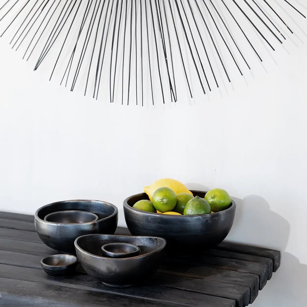 ‘Burned’ Bowl, Large (Black) - EcoLuxe Furnishings