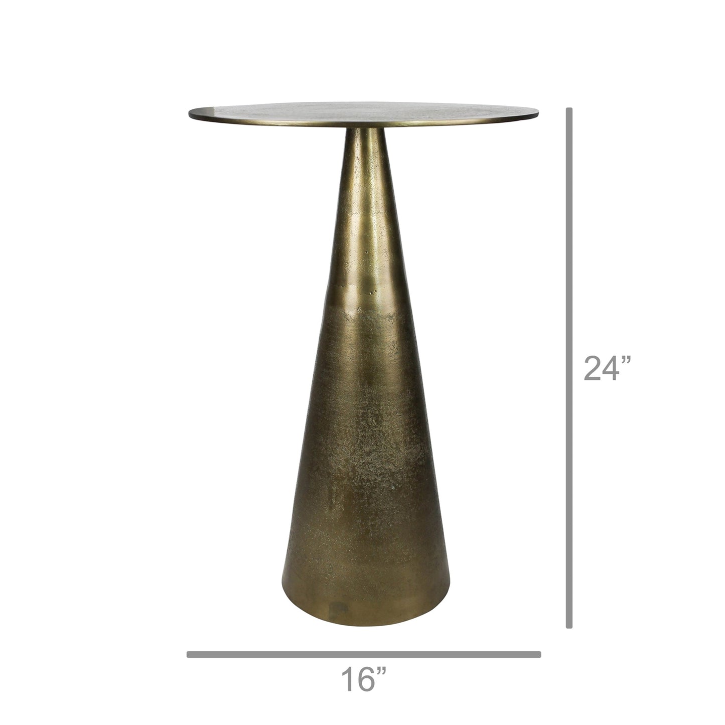‘Challon’ Side Table (Brass) - EcoLuxe Furnishings