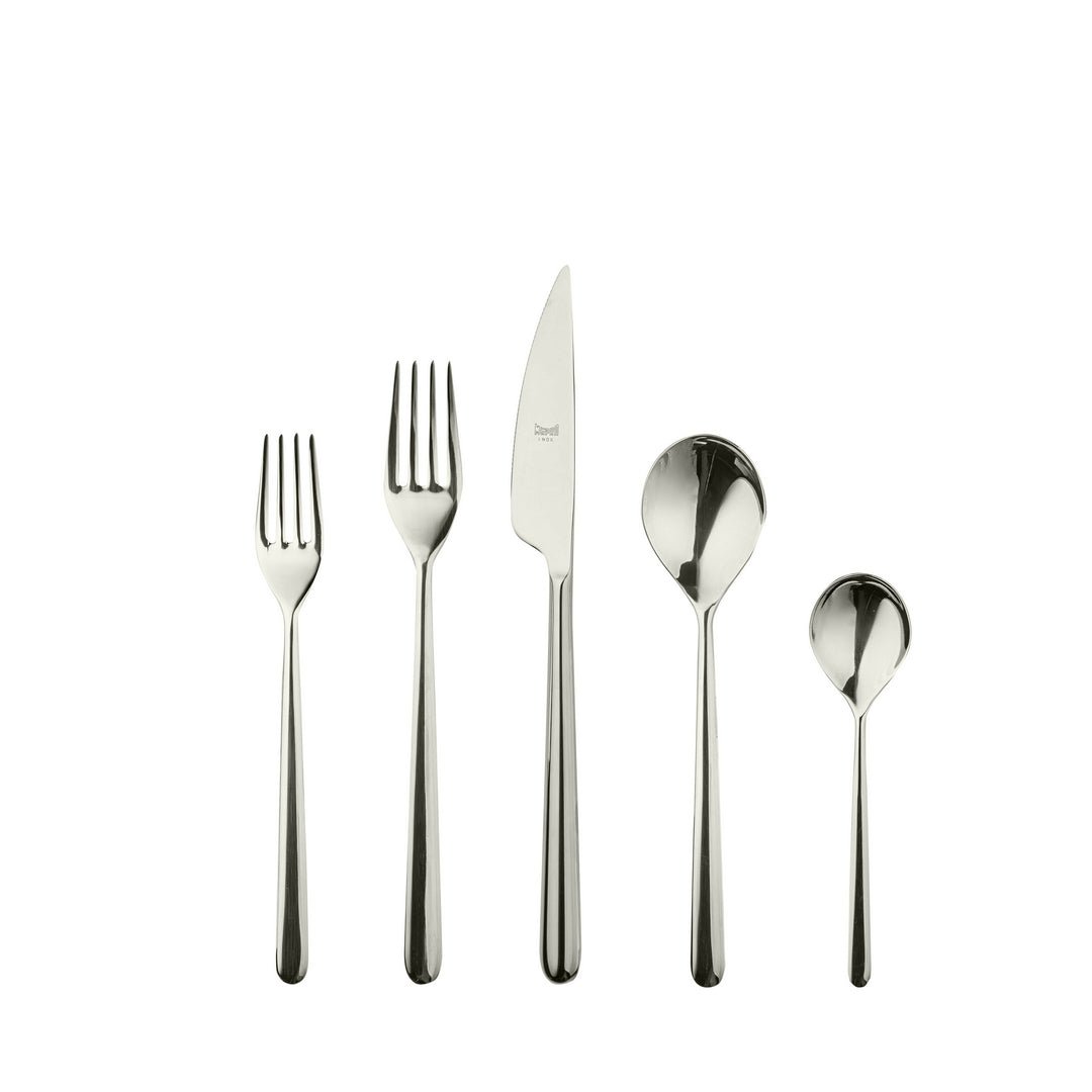 CUTLERY SET 5 PCS LINEA CHAMPAGNE - EcoLuxe Furnishings