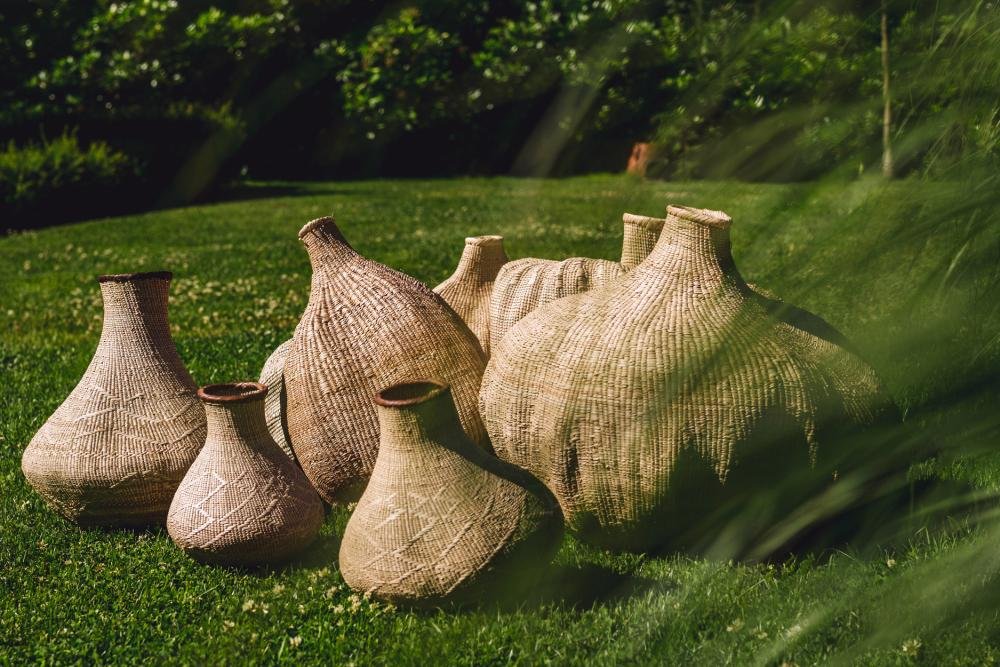 ‘Garlic’ Basket, 40 (Natural) - EcoLuxe Furnishings