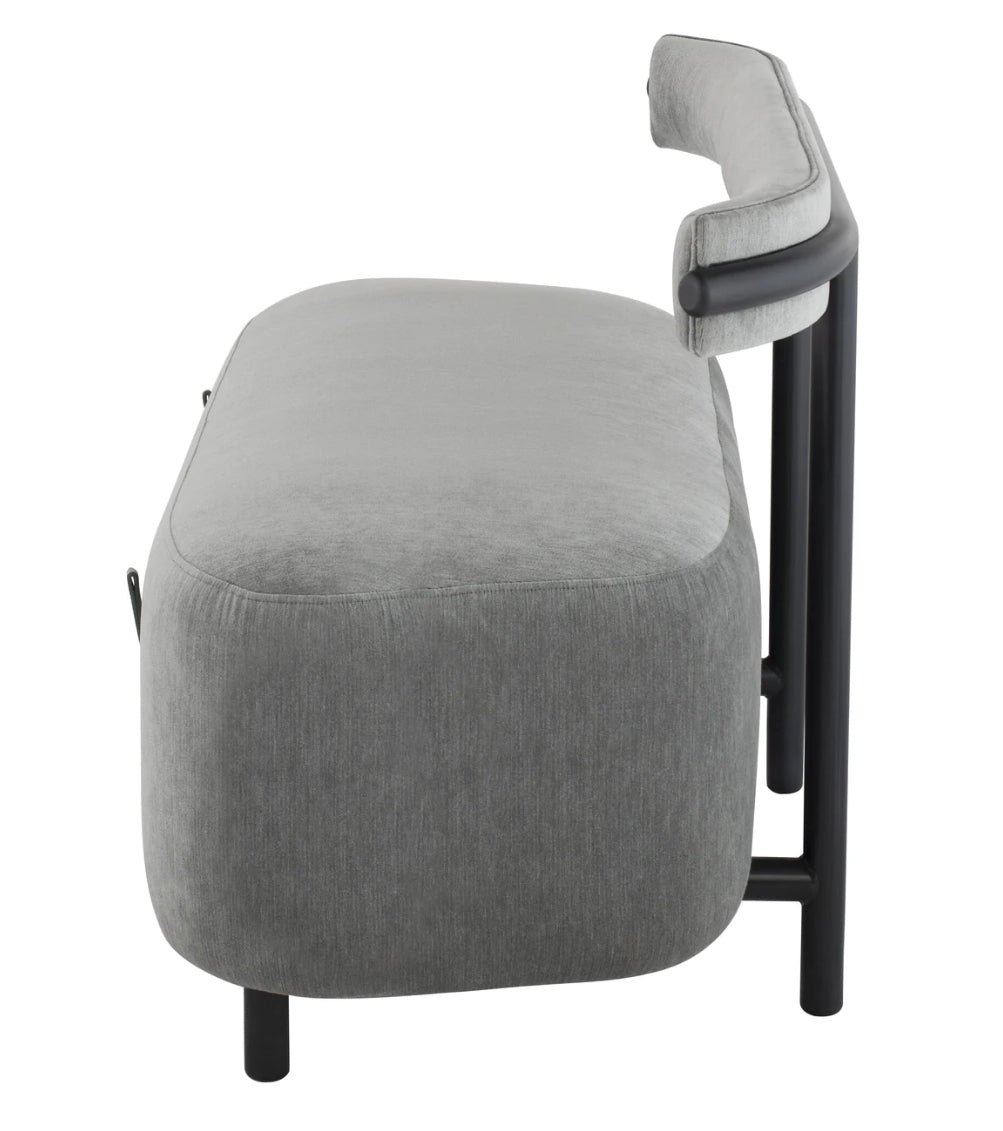 ‘Loop’ Dining Bench (Limestone) - EcoLuxe Furnishings