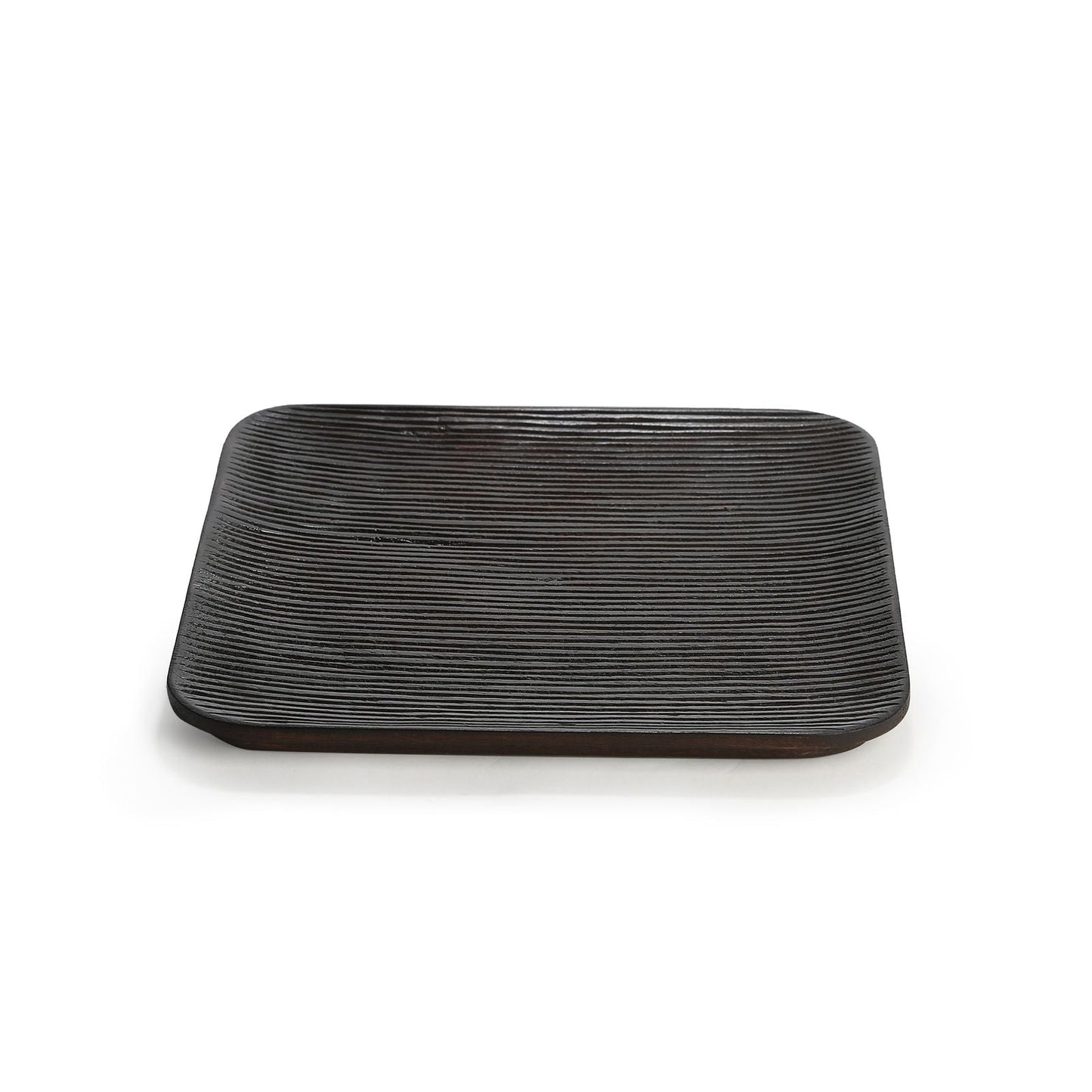 Mango Wood Square Brunet Platter (Brown) - EcoLuxe Furnishings