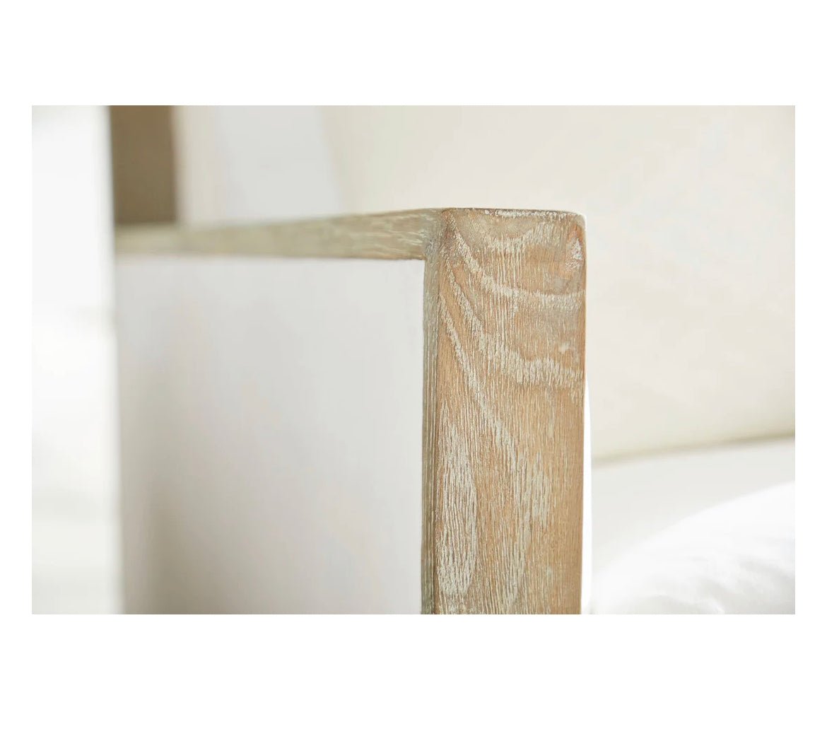 ‘Manhattan’ 85" Wood Trim Sofa - EcoLuxe Furnishings