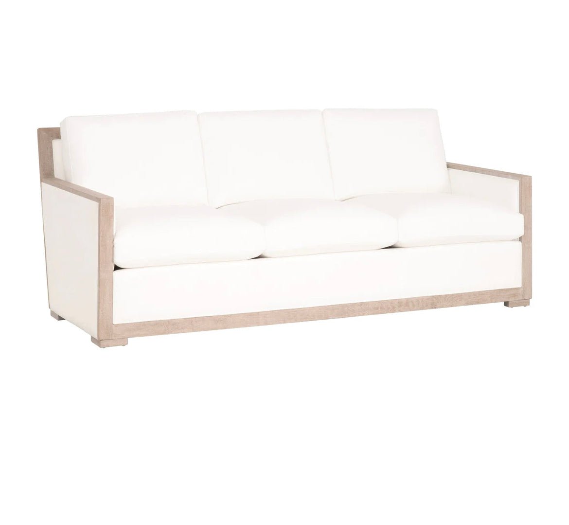 ‘Manhattan’ 85" Wood Trim Sofa - EcoLuxe Furnishings