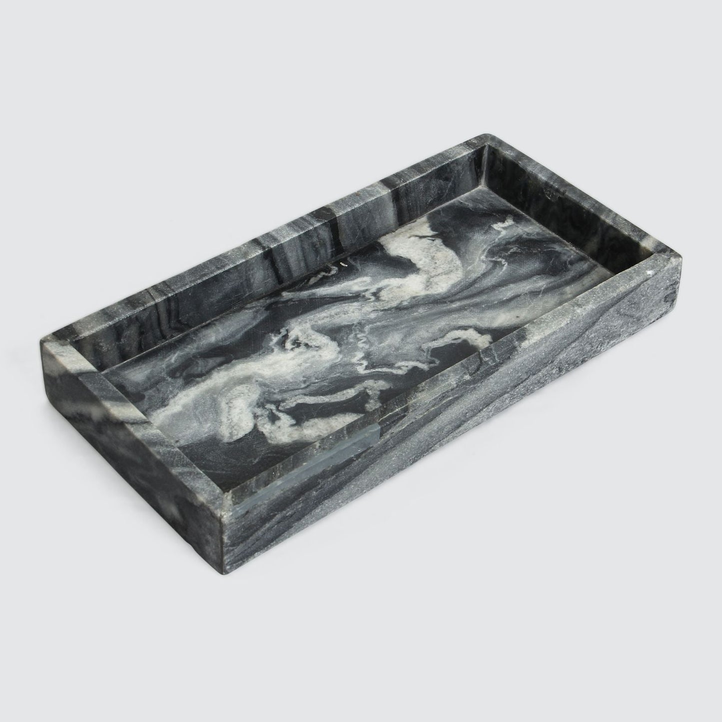 Marble Rectangle Tray (Gray) - EcoLuxe Furnishings