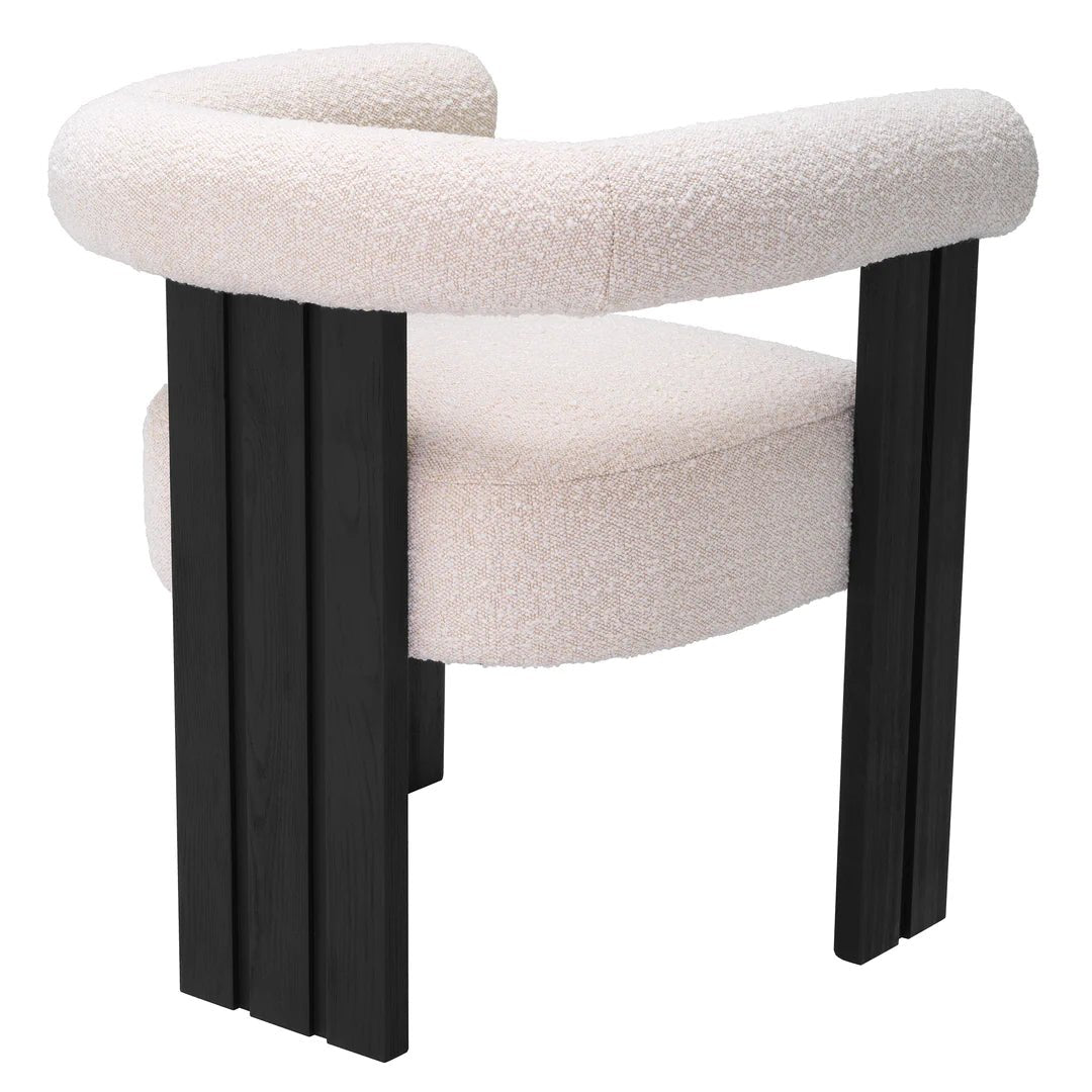 ‘Percy’ Dining Chair (Boucle Cream) - EcoLuxe Furnishings