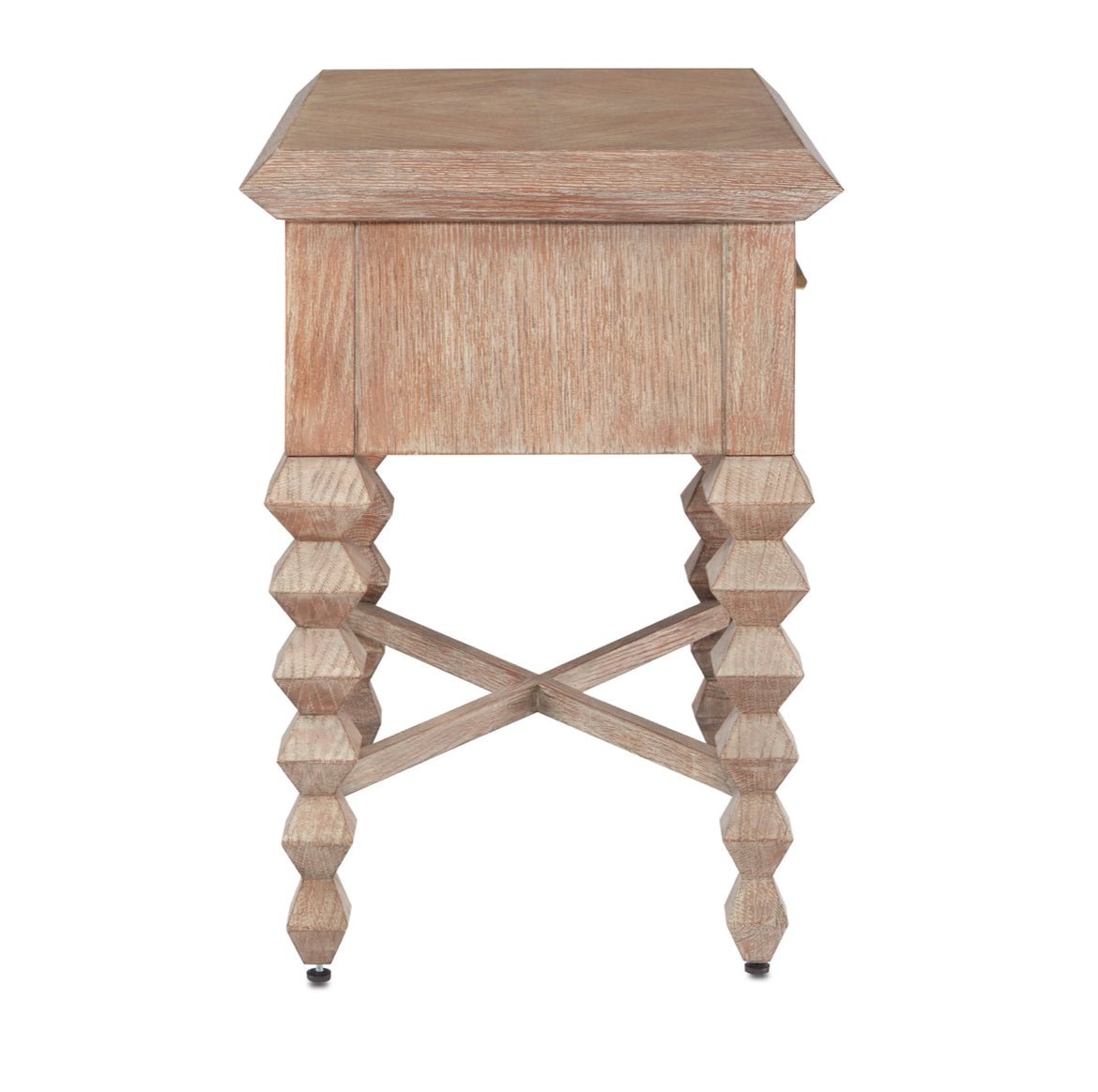 ‘Saranya’ Nightstand (Light Pepper) - EcoLuxe Furnishings