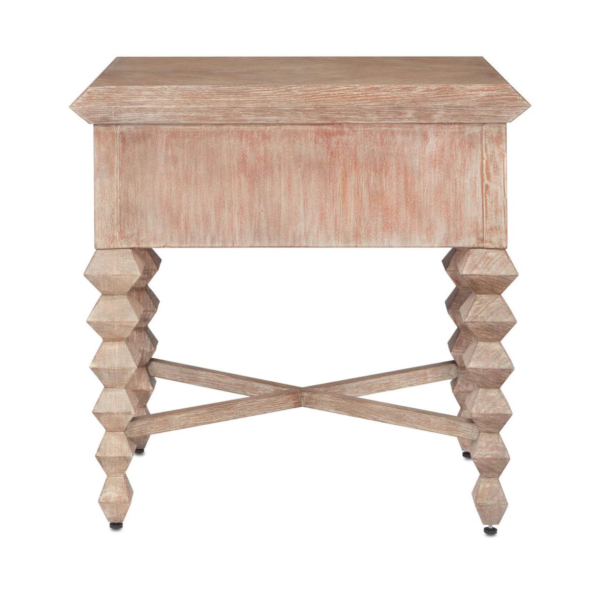 ‘Saranya’ Nightstand (Light Pepper) - EcoLuxe Furnishings