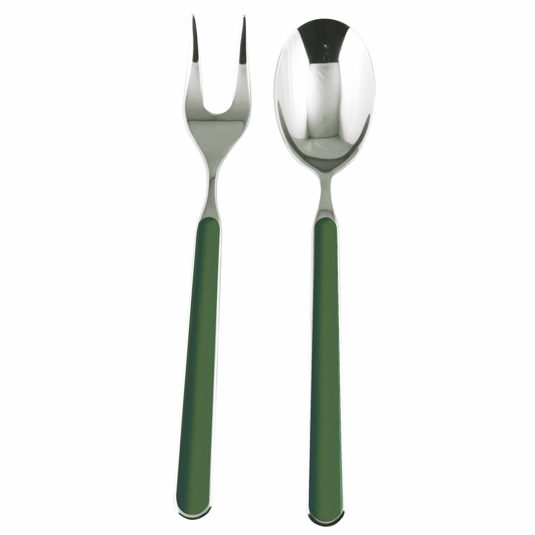 SET 2 PZ.POS.SERV. FANTASIA VERDE - EcoLuxe Furnishings