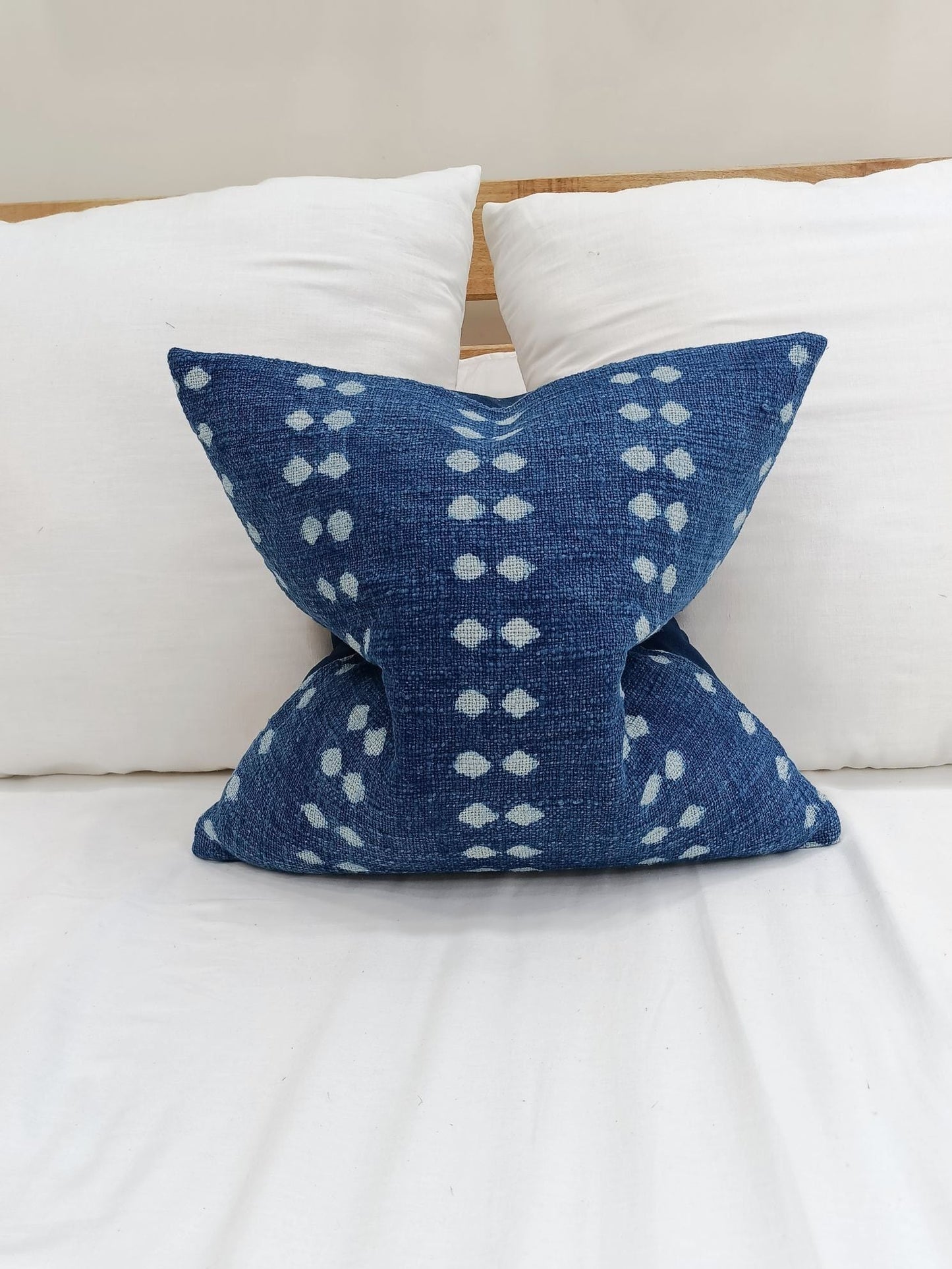 ‘Spp Indigo’ Pillow Cover (Blue) - EcoLuxe Furnishings