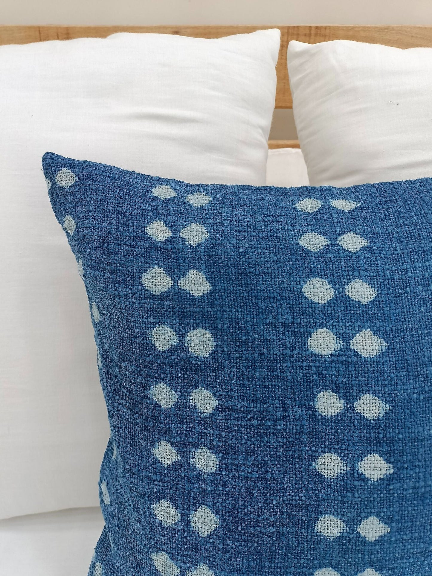 ‘Spp Indigo’ Pillow Cover (Blue) - EcoLuxe Furnishings