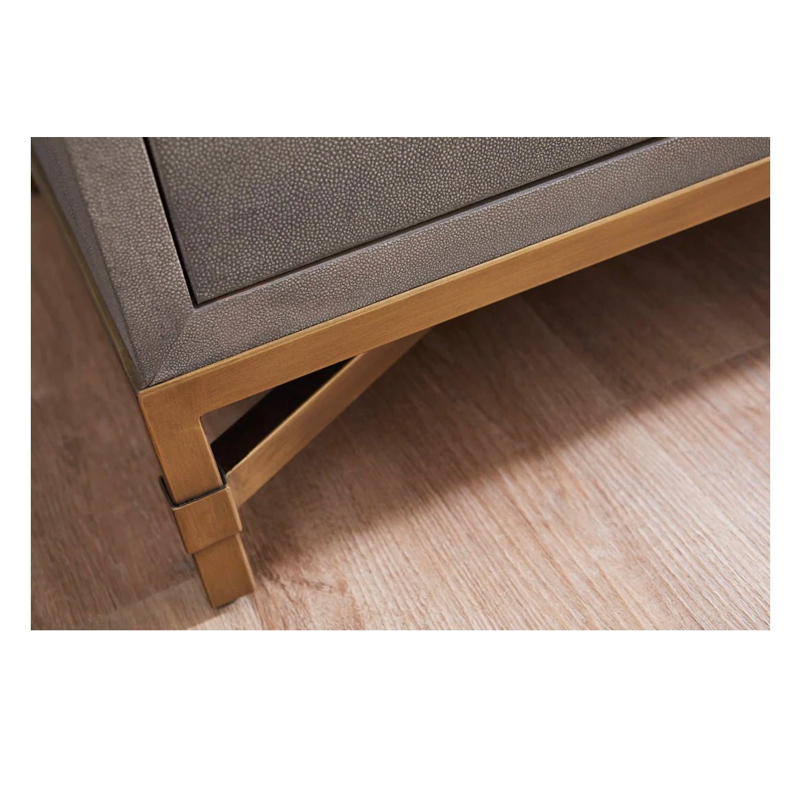 ‘Strand Shagreen’ 6-Drawer Double Dresser (Grey Shagreen) - EcoLuxe Furnishings