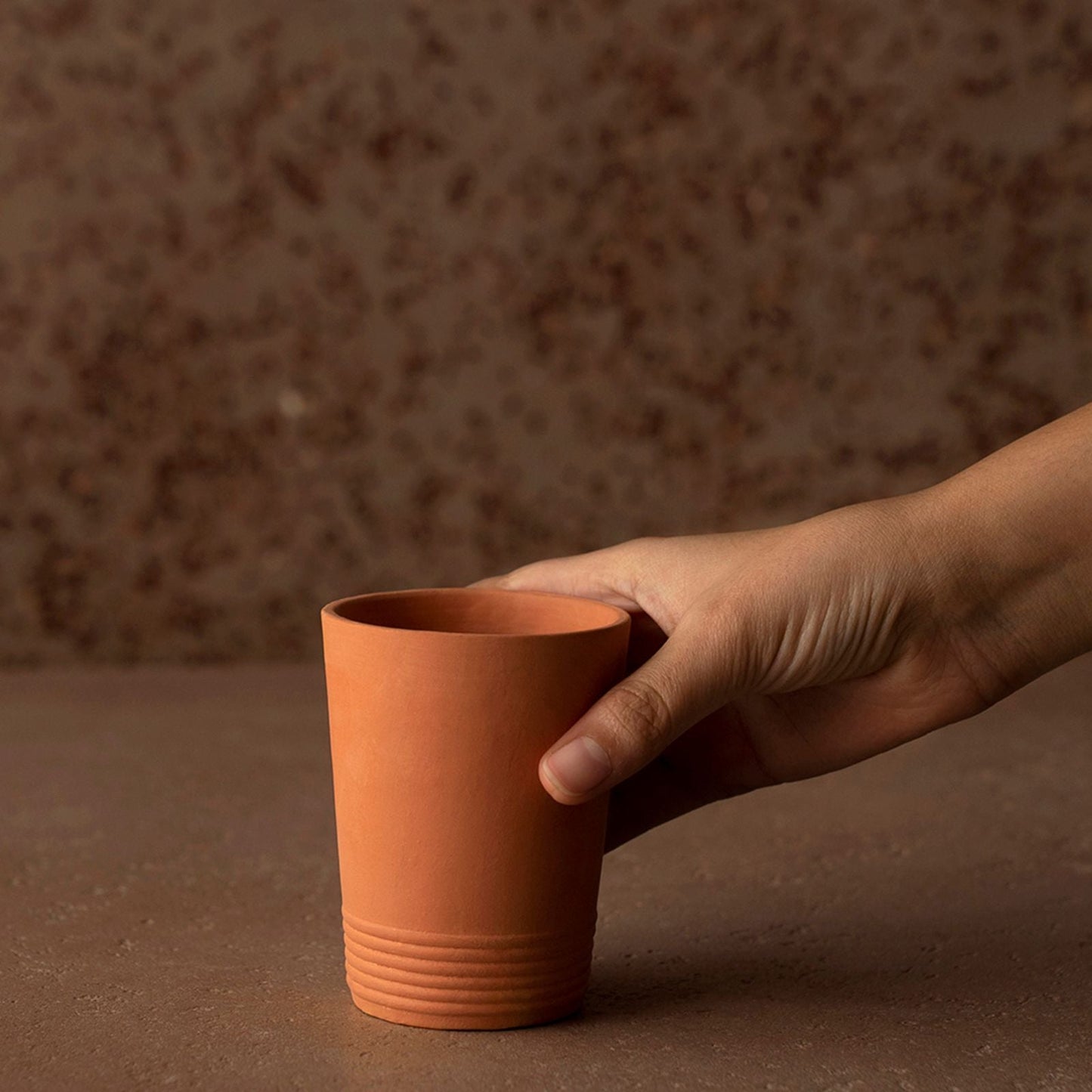Terracotta Handmade Water Tumbler (Natural) - EcoLuxe Furnishings