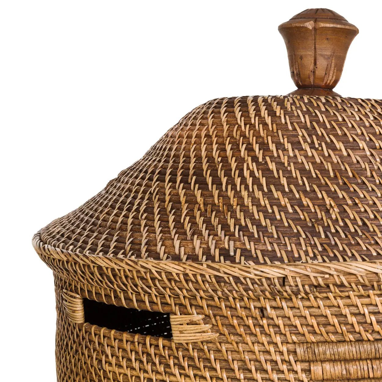 ‘The Colonial’ Laundry Basket, X-Large (Natural Brown) - EcoLuxe Furnishings