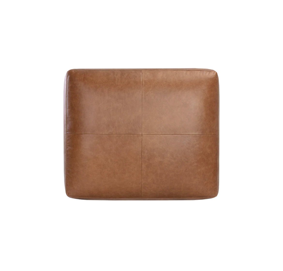 ‘Watson’ Modular Ottoman (Marseille Camel Leather) - EcoLuxe Furnishings