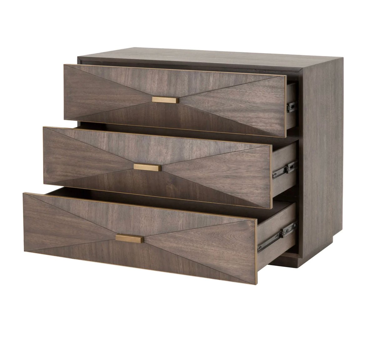 ‘Wynn’ 3-Drawer Nightstand - EcoLuxe Furnishings