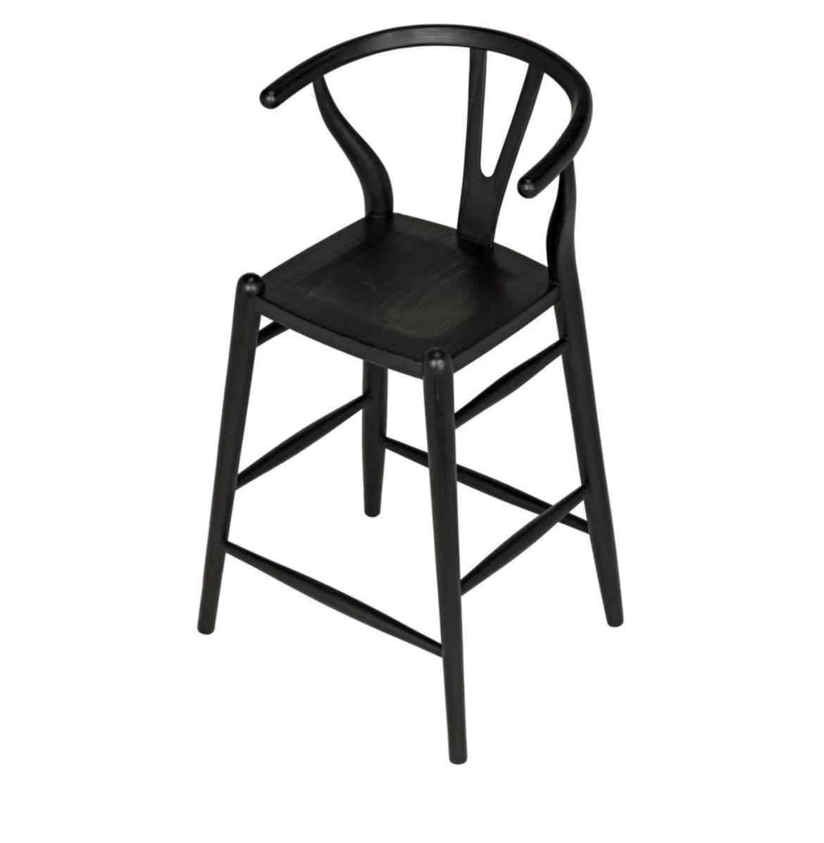 ‘Zola’ Counter Stool (Charcoal Black) - EcoLuxe Furnishings