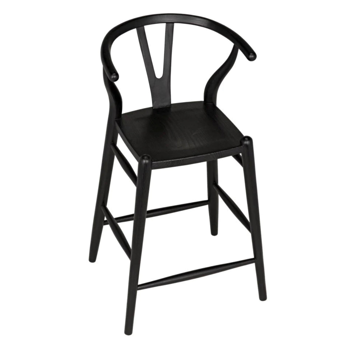 ‘Zola’ Counter Stool (Charcoal Black) - EcoLuxe Furnishings