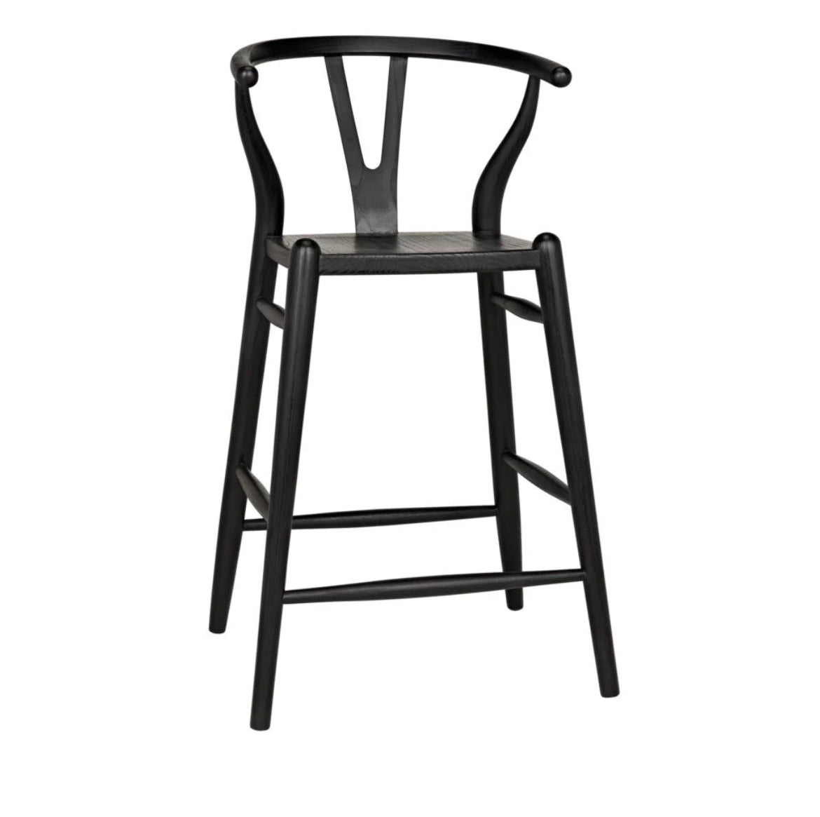 ‘Zola’ Counter Stool (Charcoal Black) - EcoLuxe Furnishings