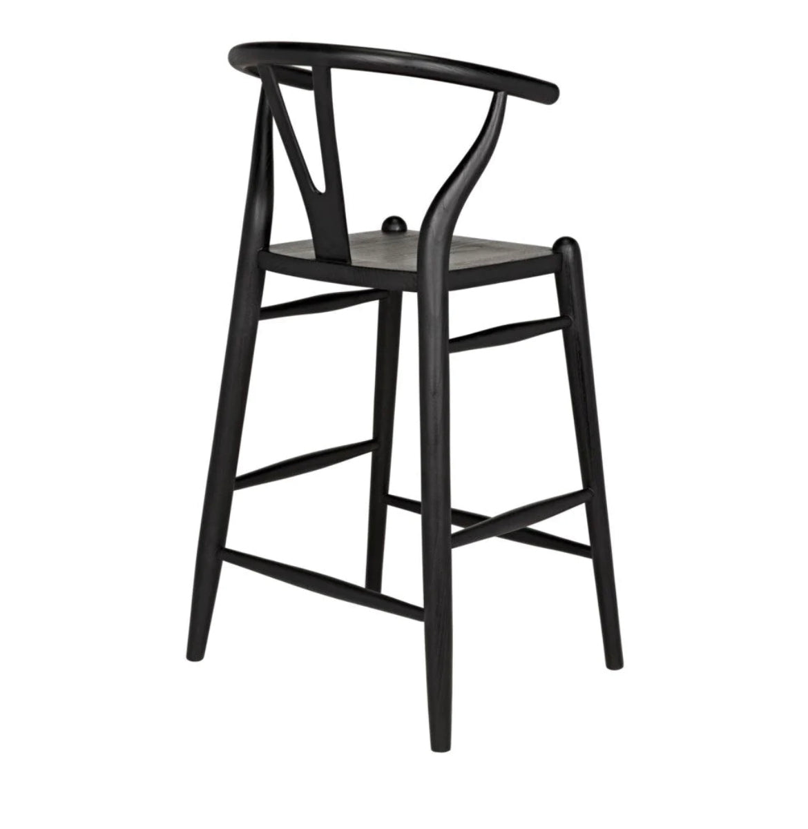 ‘Zola’ Counter Stool (Charcoal Black) - EcoLuxe Furnishings