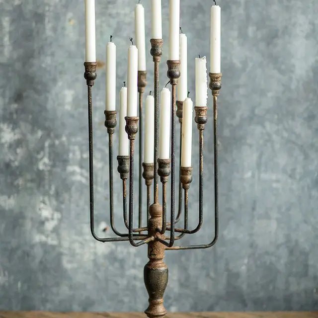 13 - Candle Iron Candelabra - EcoLuxe Furnishings