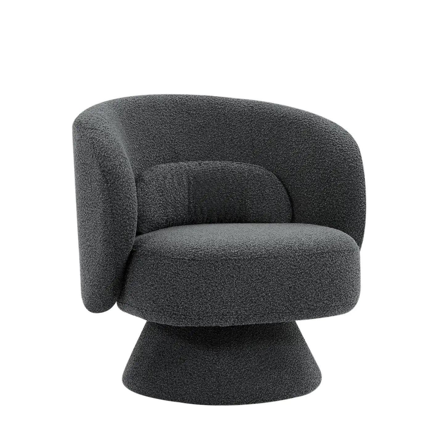 360 Degree Swivel Sherpa Accent Chair - EcoLuxe Furnishings