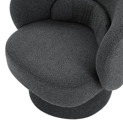 360 Degree Swivel Sherpa Accent Chair - EcoLuxe Furnishings