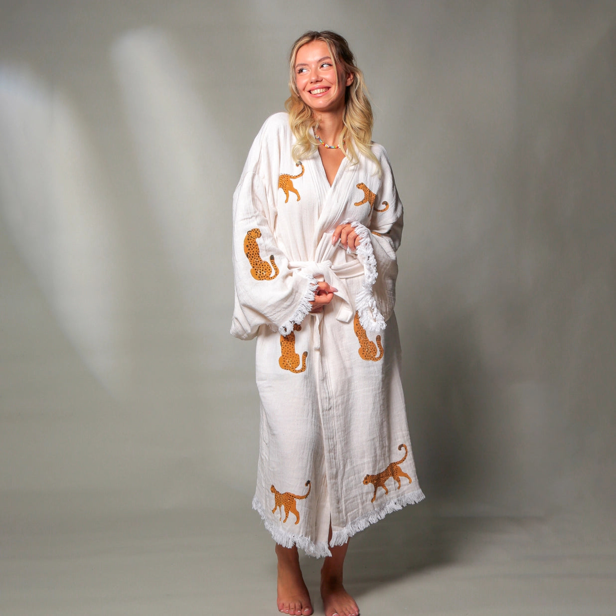 ‘Tiger’ Kimono Robe - EcoLuxe Furnishings 