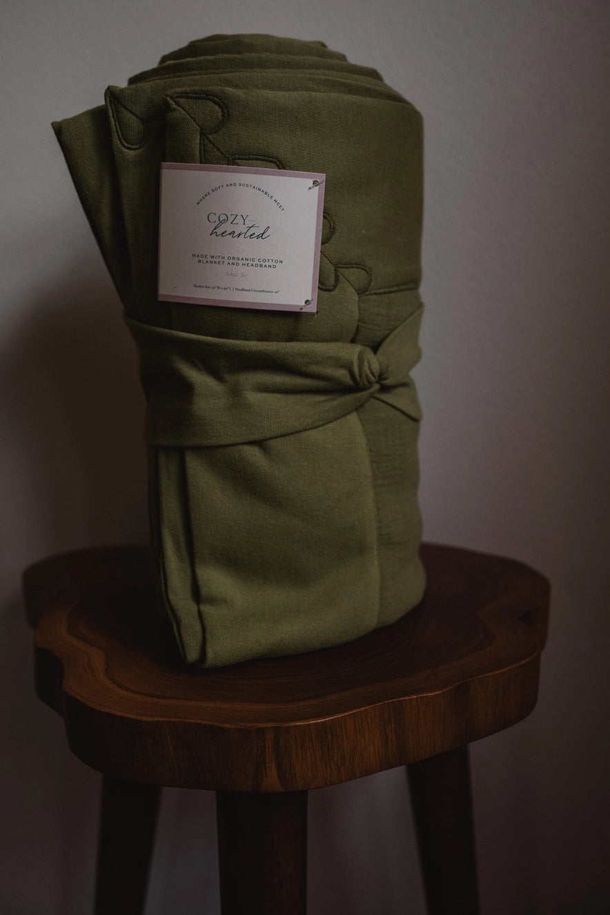 ‘The Cozy’ Organic Cotton Blanket - EcoLuxe Furnishings 