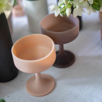 ‘Mecc’ Silicone Unbreakable Cocktail Glasses (Latte + Donkey) - EcoLuxe Furnishings 