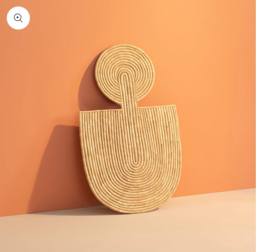 Abstract Wall Mask 1 Natural - EcoLuxe Furnishings