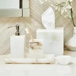 ‘Alabaster’ Tissue Box - EcoLuxe Furnishings