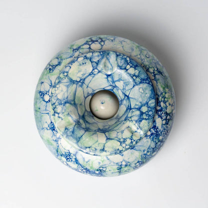 Alfar Tierra Cocida - Boho Large Ceramic Ashtray - Unique Style/REEF Blue - EcoLuxe Furnishings