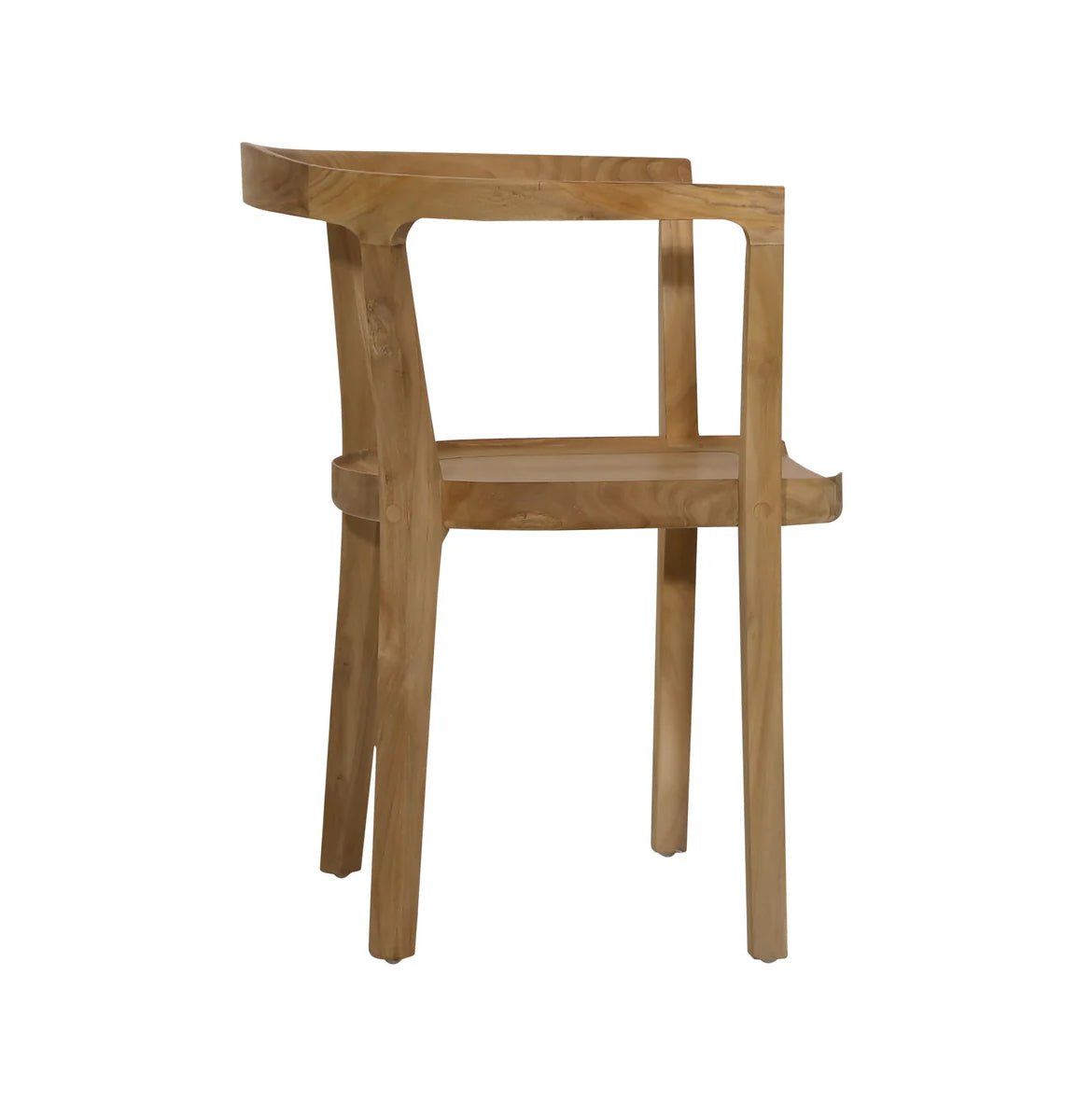 ‘Aslie’ Dining Chair, Teak Wood (Natural) - EcoLuxe Furnishings