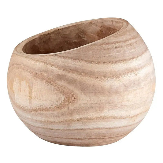 ‘Asymmetrical Paulownia’ Bowl (Natural) - EcoLuxe Furnishings