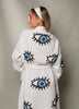 ‘Blue Evil Eye’ Kaftan Kimono - EcoLuxe Furnishings