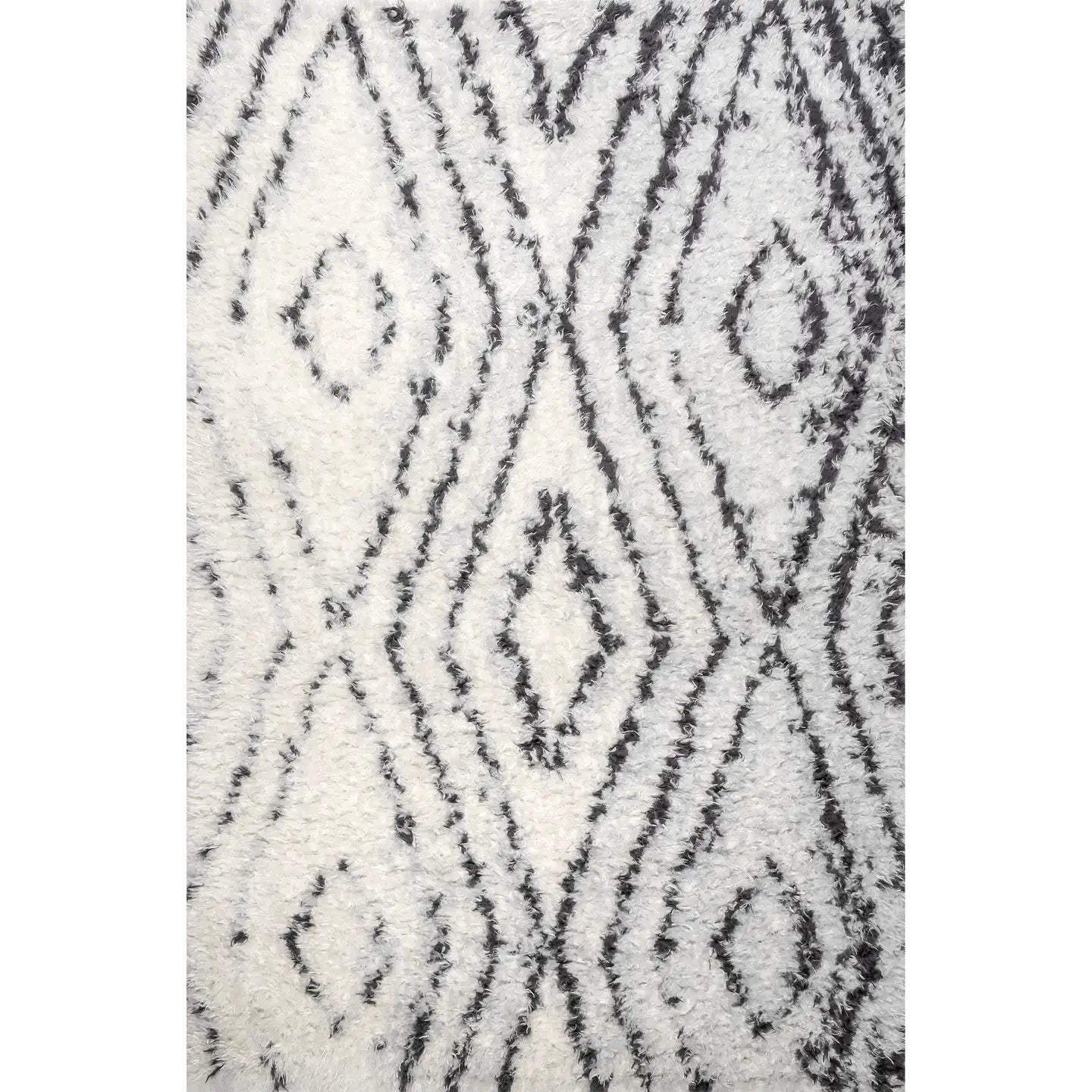 ‘Bristowe’ Diamond Shag Area Rug - EcoLuxe Furnishings