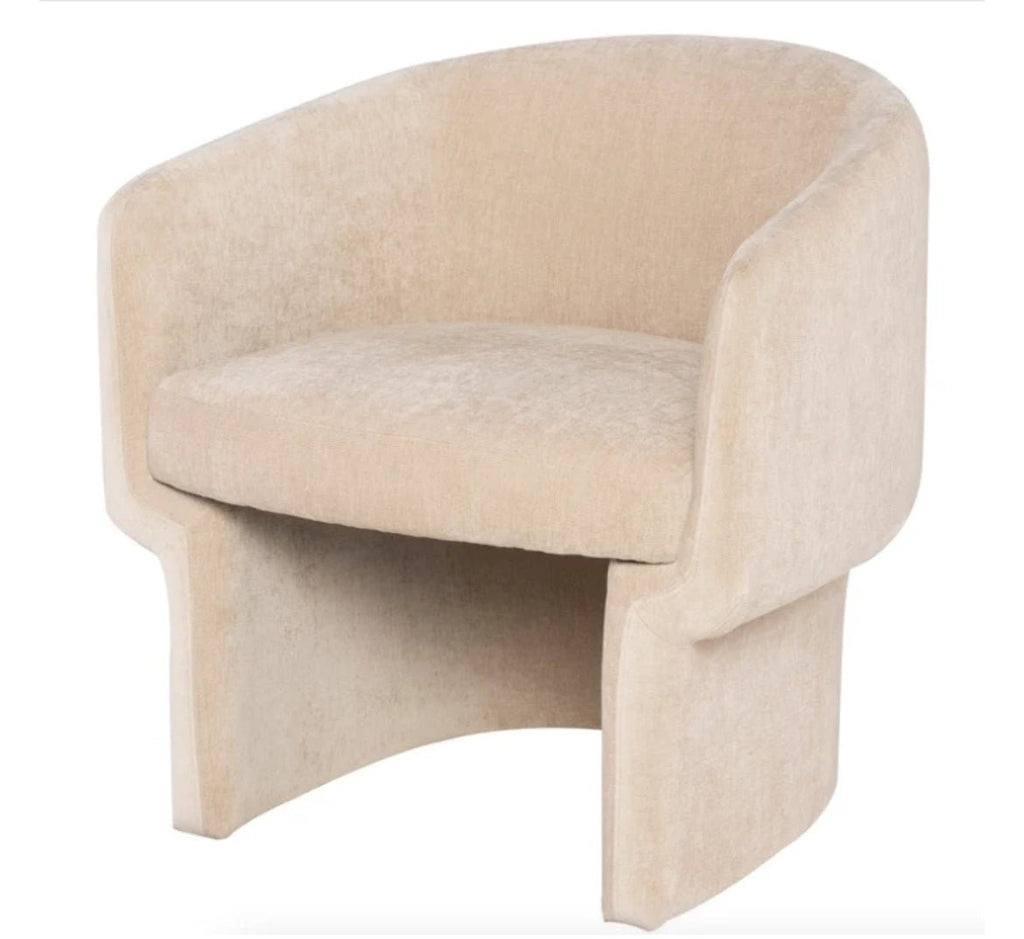 ‘Clementine’ Lounge Chair (Almond) - EcoLuxe Furnishings