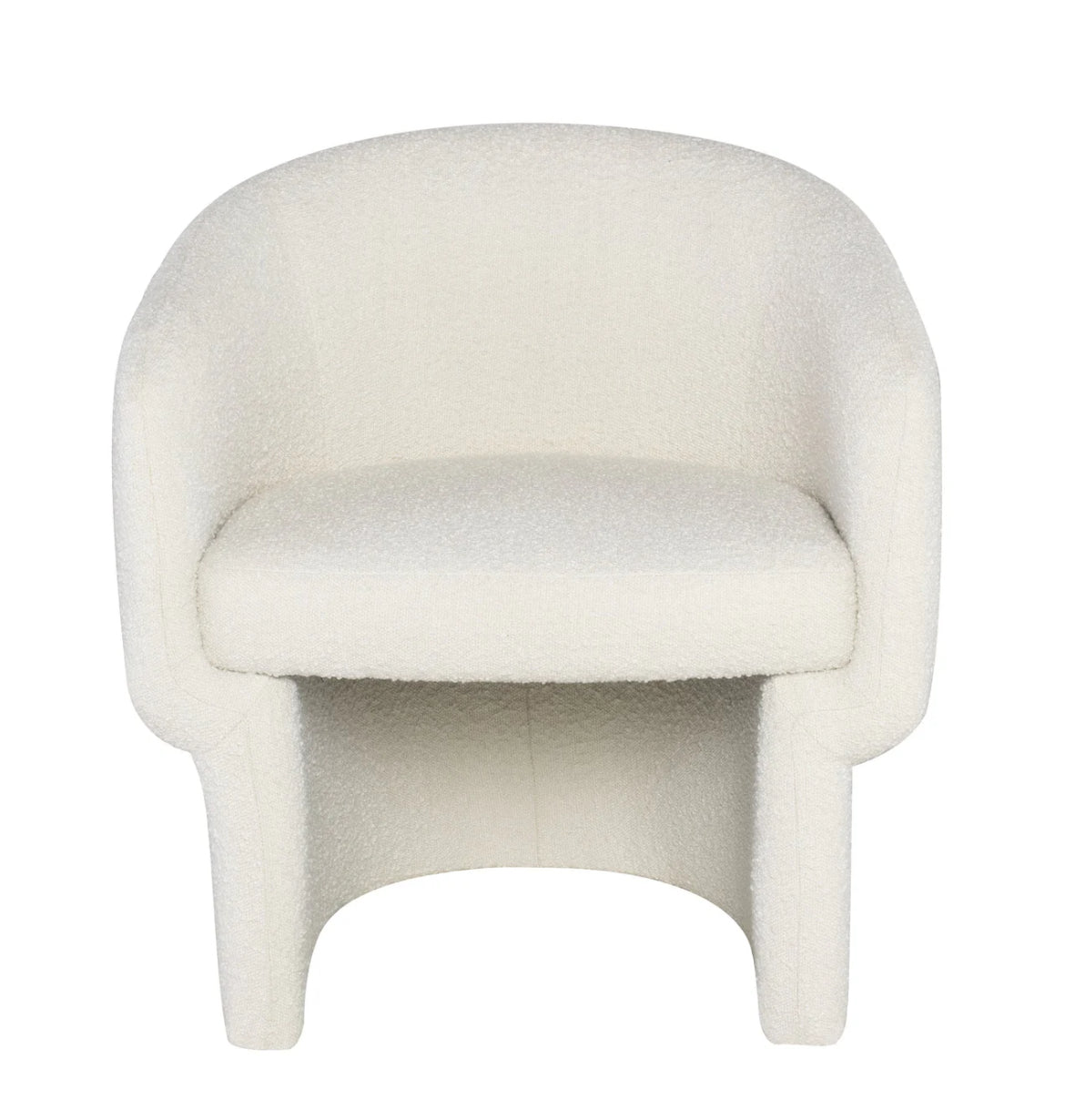 ‘Clementine’ Lounge Chair (Buttermilk Boucle) - EcoLuxe Furnishings