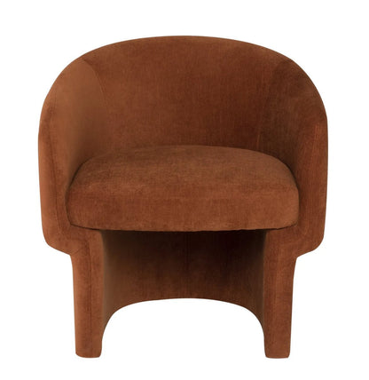 ‘Clementine’ Lounge Chair (Terracotta) - EcoLuxe Furnishings