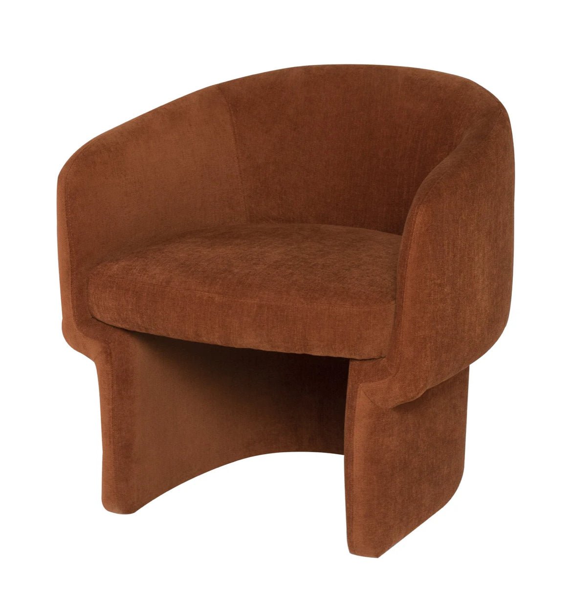 ‘Clementine’ Lounge Chair (Terracotta) - EcoLuxe Furnishings