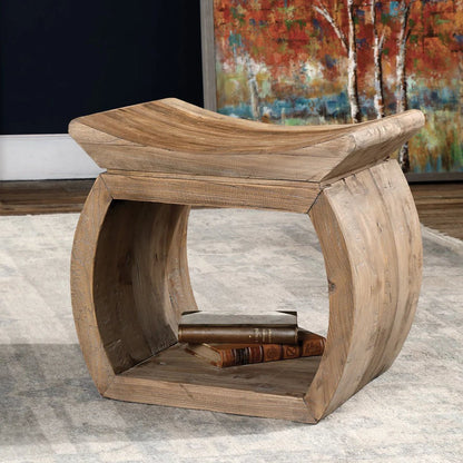 ‘Connor Elm’ Accent Stool - EcoLuxe Furnishings