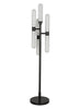 ‘Dominique’ Floor Lamp, Metal (Black) - EcoLuxe Furnishings